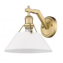  3306-1W BCB-OP - Orwell BCB 1 Light Wall Sconce in Brushed Champagne Bronze with Opal Glass